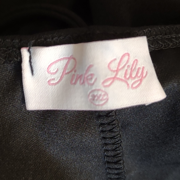 Pink Lily Black Sleeveless Asimetrical Mini Dress. Size XXL. NWOT - Picture 10 of 11